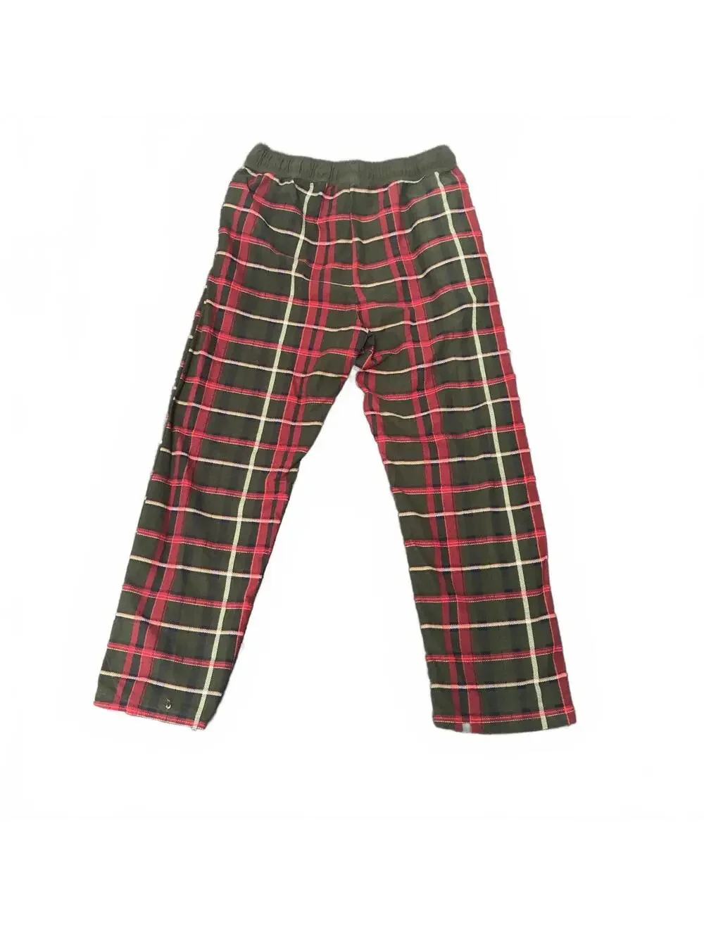 Men's Rainforest Plaid Lounge Pants with Drawstring Waist, Size M